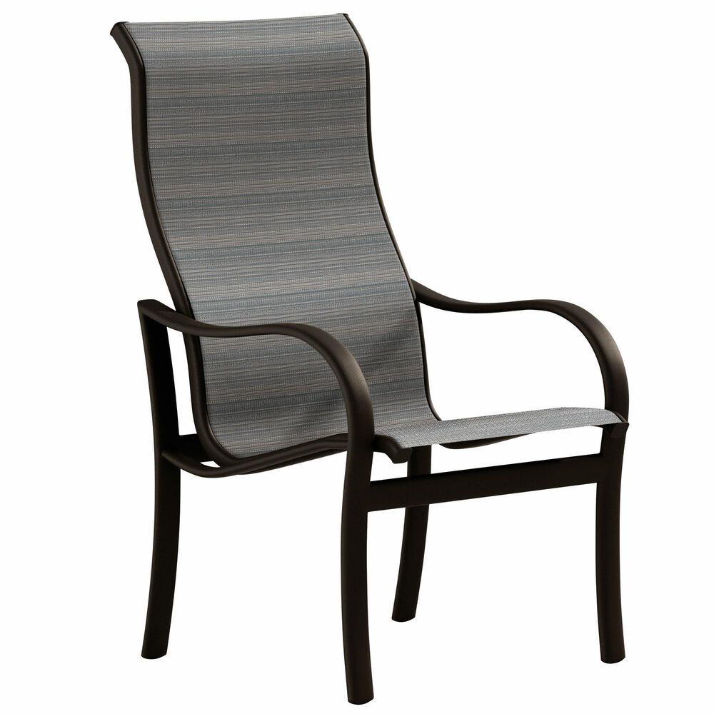 Tropitone Shoreline High Back Dining Chair in Gray Gate, , large
