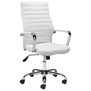 Zuo Modern Primero Office Chair in Black and Silver, , large