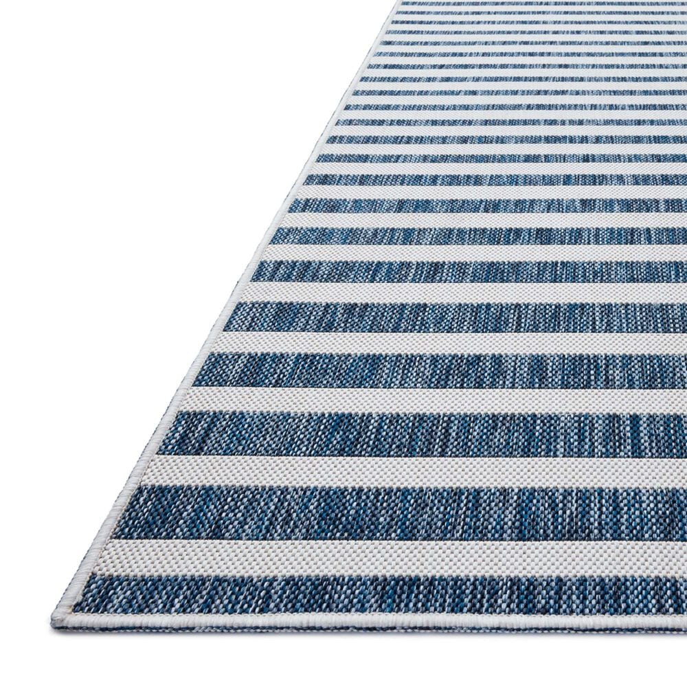 Loloi Easton Denim and Ivory 4&#39; x 6&#39; Indoor/Outdoor Area Rug, , large