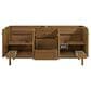 James Martin Laurent 72" Double Bathroom Vanity in Honey Oak with 3 cm Tajnar Eclos Top, Rectangular Sinks and FreePower Wireless Charger, , large