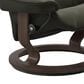 Stressless Mayfair Medium Chair and Ottoman in Paloma Dark Olive, , large