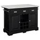 Steve Silver Aspen Kitchen Island in Ebony and White, , large