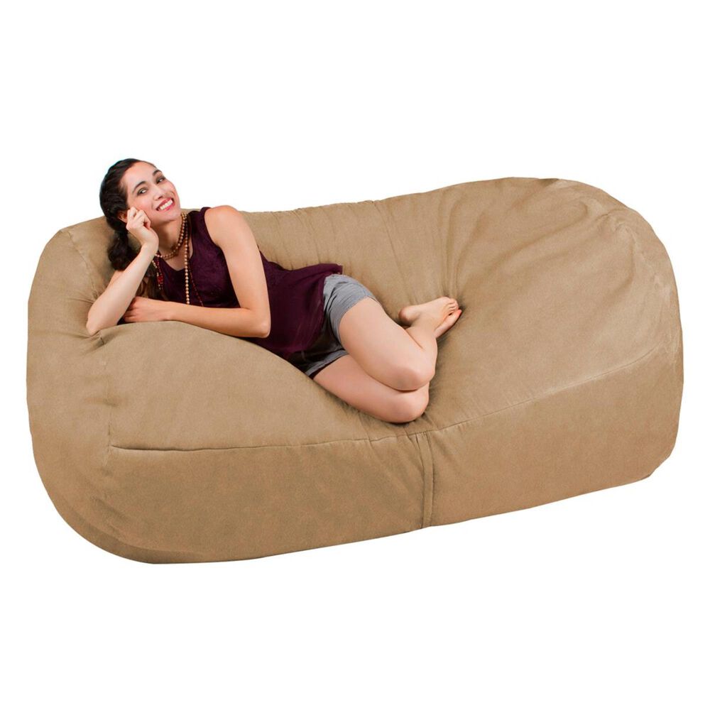 Jaxx 7&#39; Giant Bean Bag Sofa in Camel, , large