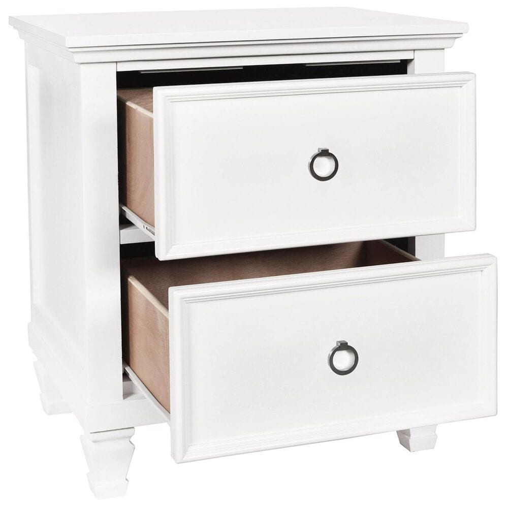 New Heritage Design Tamarack 4 Piece Queen Bedroom Set in White, , large