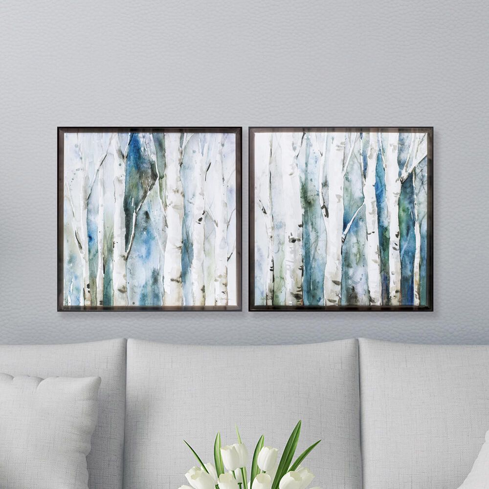 Propac &quot;River Birch&quot; Wall Art in Teal &#40;Set of 2&#41;, , large