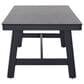GatherCraft Cyrus Patio Rectangular Coffee Table in Black, , large