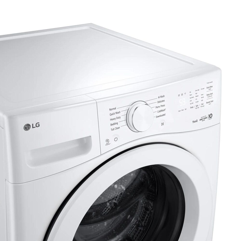 LG 4.5 Cu. Ft. Smart Front Load Washer in White, , large