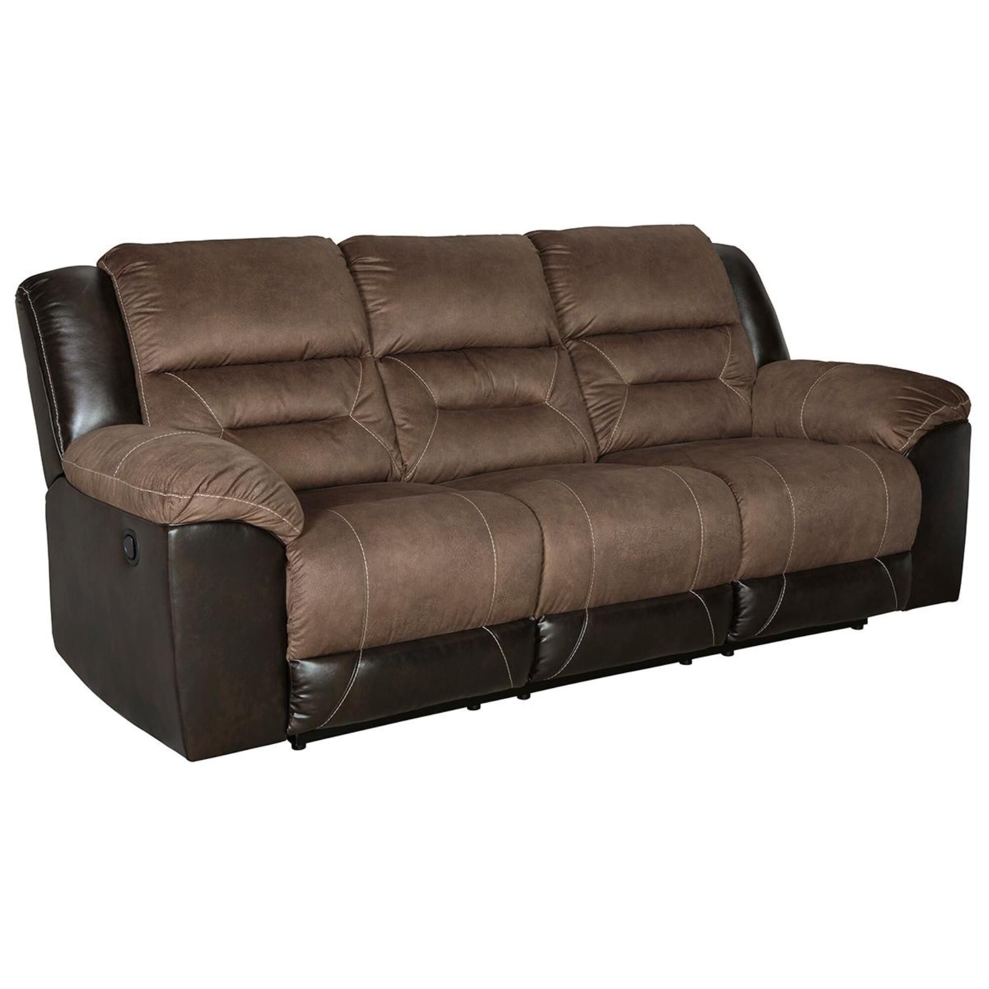 Earhart chestnut reclining sales sofa