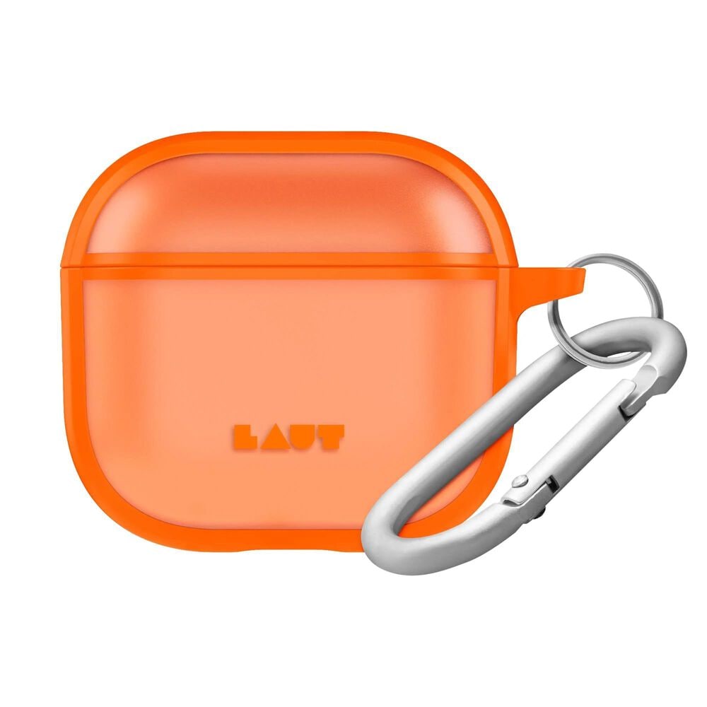 LAUT Huex Protect Case for AirPods 4 in Neon Orange, , large