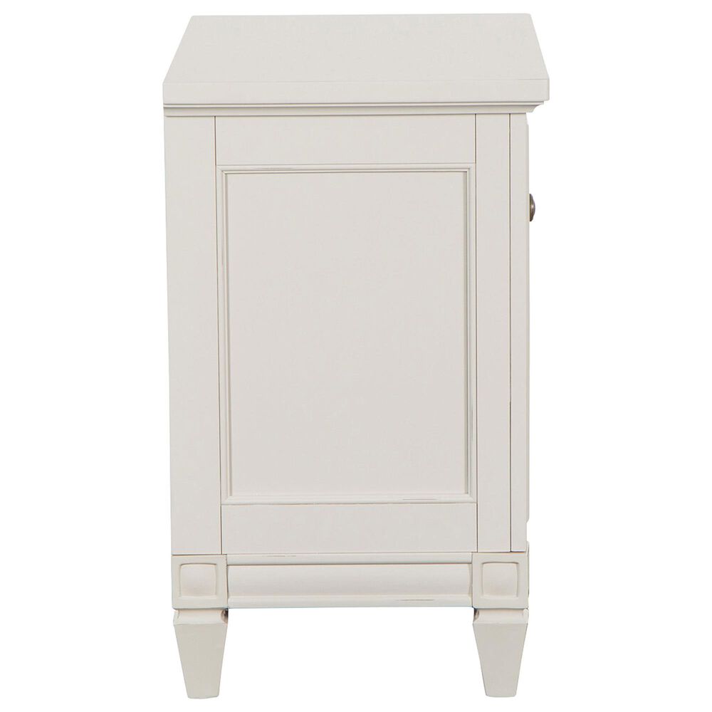 Nicolette Home Willowbrook King Panel Bed with Two Nightstands in Egg Shell White, , large