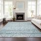 Dalyn Rug Company Portico PO1 Teal 9" x 12" Area Rug, , large