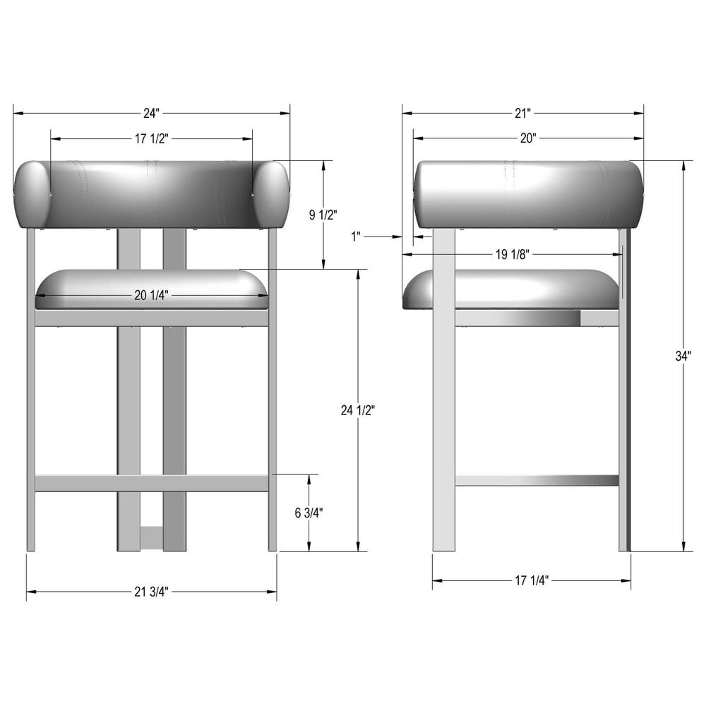Amisco Clarissa Counter Stool in Sugar Bronze, , large