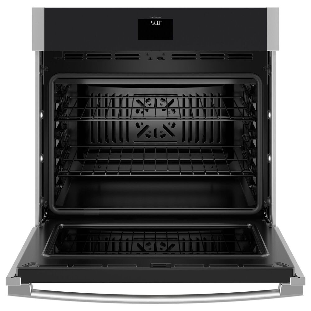 GE Appliances 2-Piece Kitchen Package with Stainless Steel 5 Cu. Ft. Single Electric Wall Oven and Black 30&quot; Electric Cooktop, , large