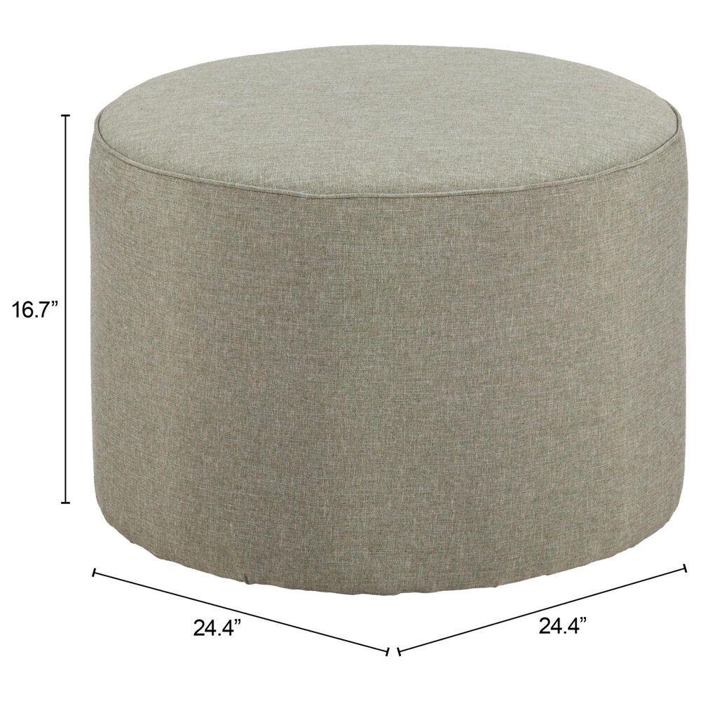Zuo Modern Moxy Outdoor Ottoman in Green, , large