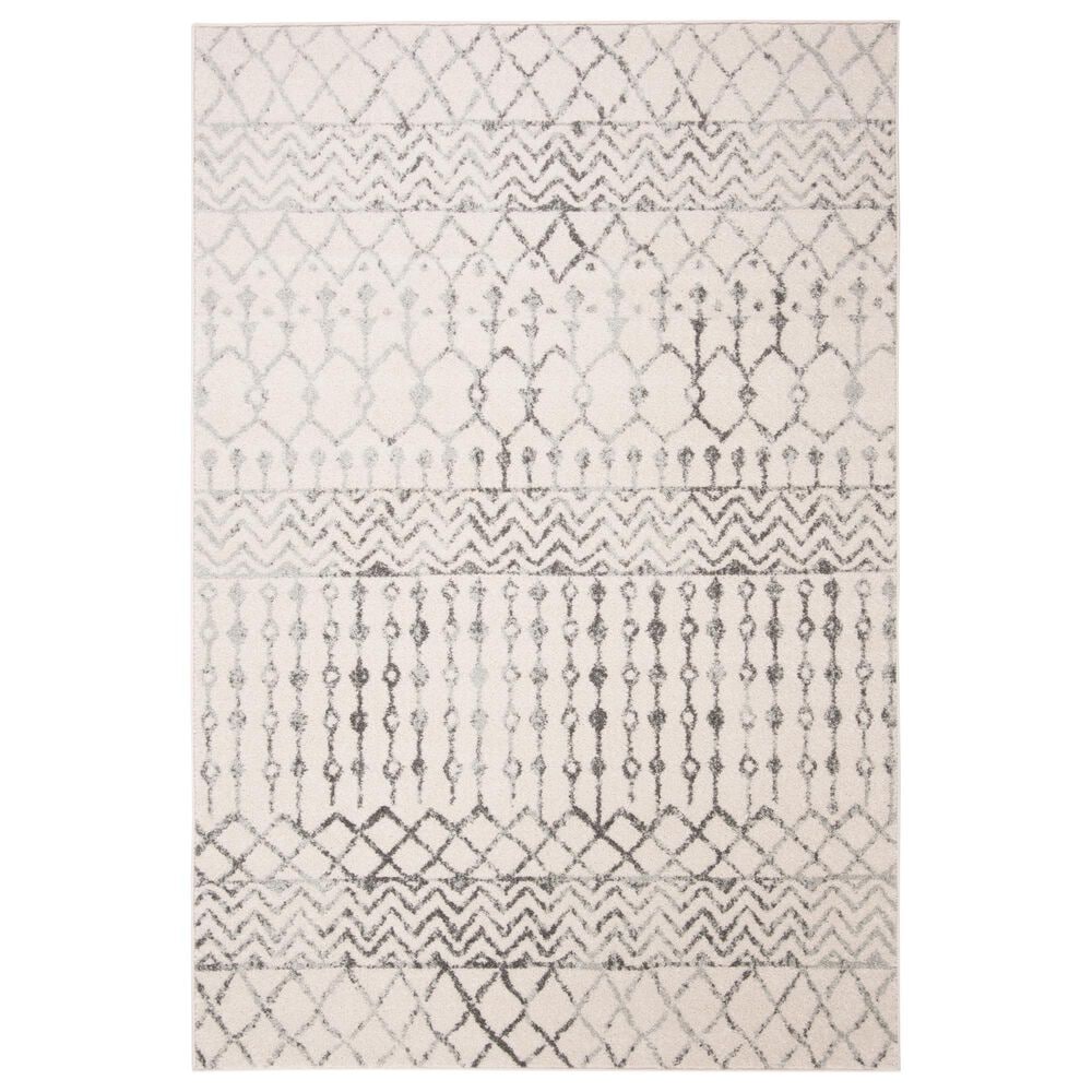 Safavieh Tulum TUL270A 5"3" x 7"6" Ivory and Grey Area Rug, , large
