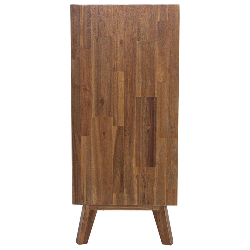 LH Imports Gia 5-Drawer Chest in Warm Pecan, , large