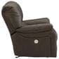 Ashley Leesworth Power Reclining Sofa and Recliner Set in Dark Brown, , large