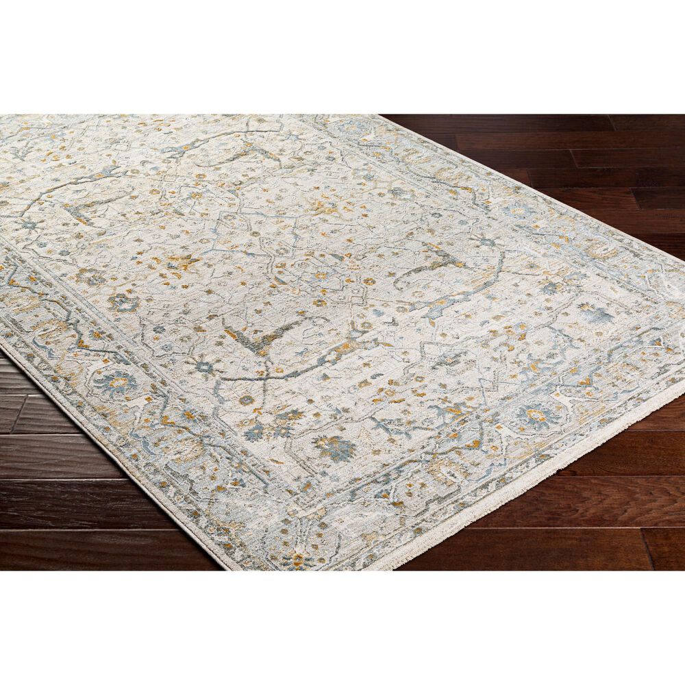 Surya Dresden Taupe, Off-White, Dusty Sage, Deep Teal, Olive, Light Gray and Mustard 10' x 13'11" Area Rug, , large