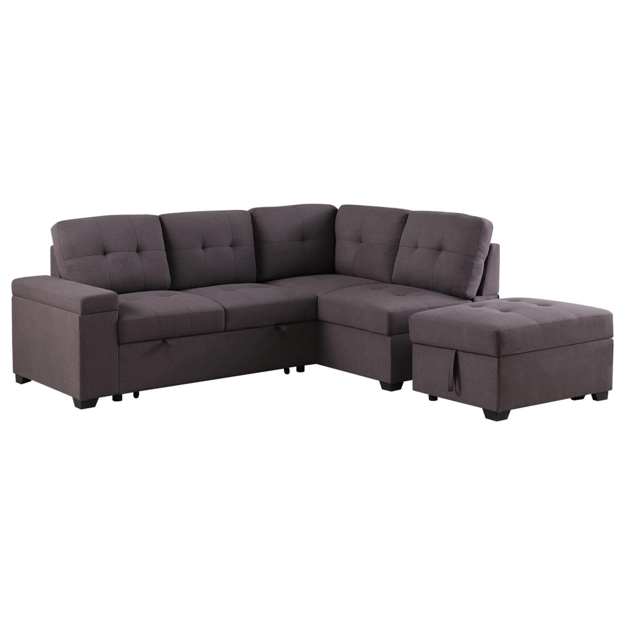2 piece carter storage sleeper hot sale sectional