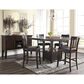 Ashley Haddigan 7-Piece Counter Height Dining Set in Dark Brown, , large