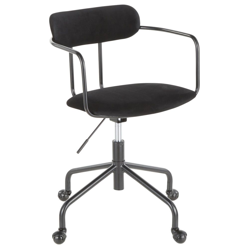 Lumisource Demi Office Chair in Black/Black, , large