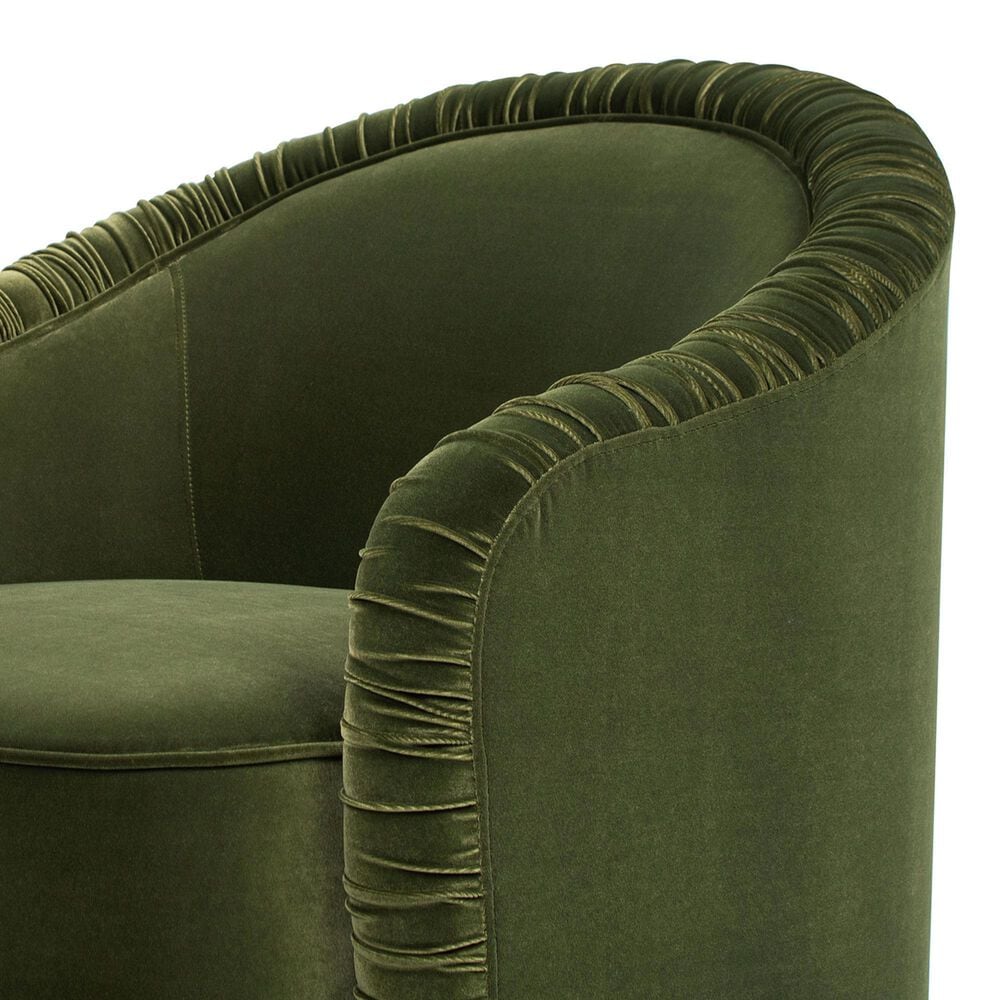 Jennifer Taylor Home Serena Barrel Accent Chair in Olive Green, , large