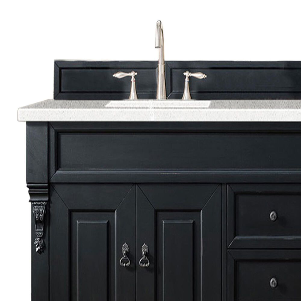 James Martin Brookfield 72" Double Bathroom Vanity in Antique Black