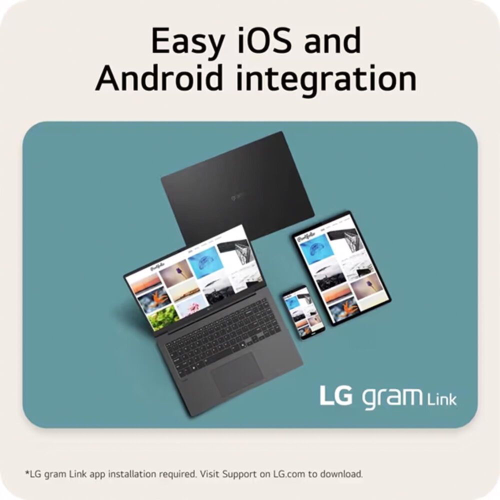 LG Gram 14&quot; Laptop | Intel Core Ultra 5 225H - 16GB RAM - Intel Arc Graphics - 512GB SSD in Black, , large