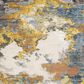 Oriental Weavers Caravan Clouds Prevail 3"3" x 5" Yellow and Blue Area Rug, , large