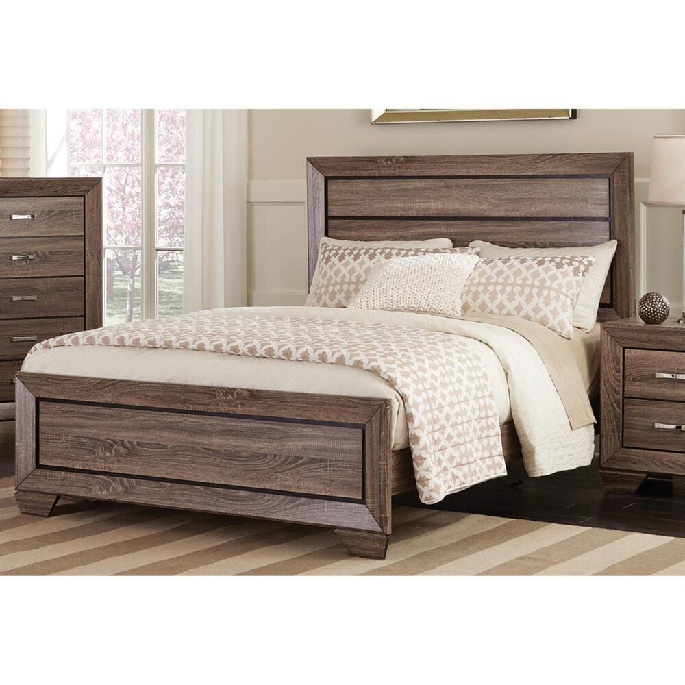 Pacific Landing Kauffman King Bed in Washed Taupe, , large
