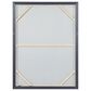 CosmoLiving by Cosmopolitan 40" x 30" Abstract Corner Wall Art in Black, Metallic Gold, White and Smoky Gray, , large