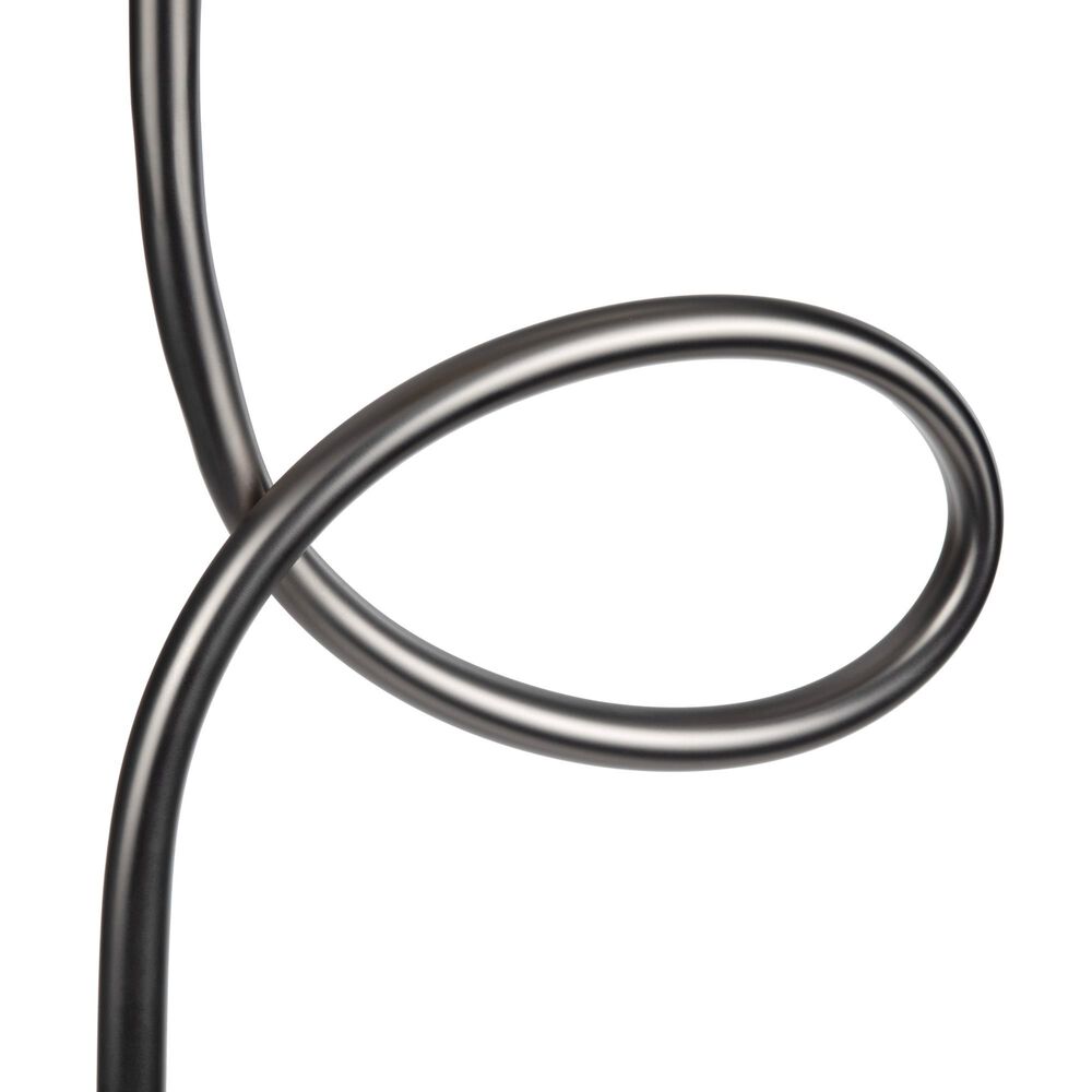 Crestview Collection Villeroy Floor Lamp in Polished Gunmetal and Brass, , large