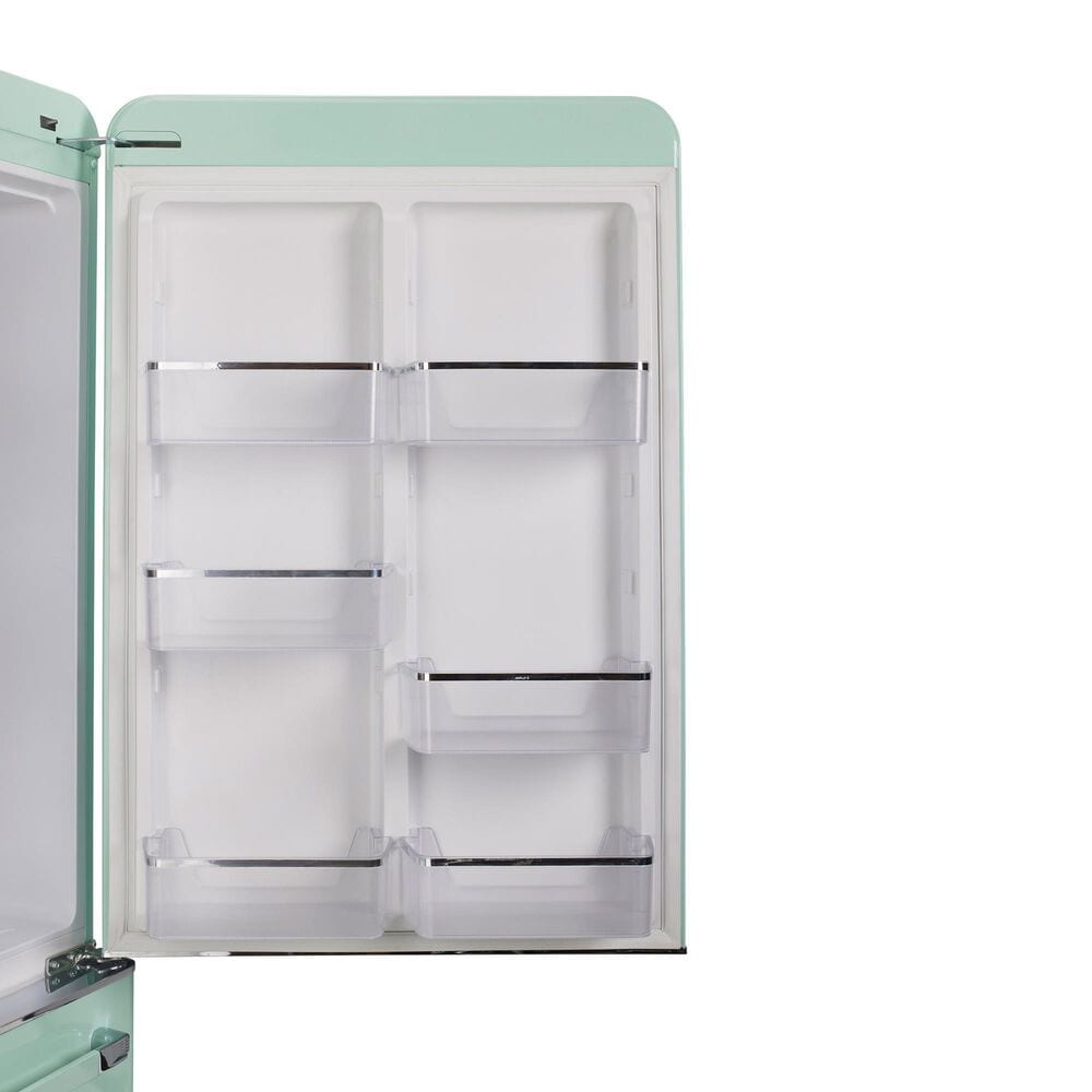 Unique Appliances Classic Retro 18 Cu. Ft Bottom Freezer Refrigerator in Summer Mint Green, , large