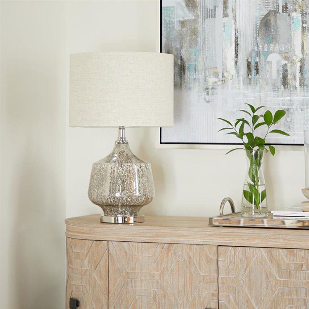 Maple and Jade Table Lamp in Champagne and Silver, , large