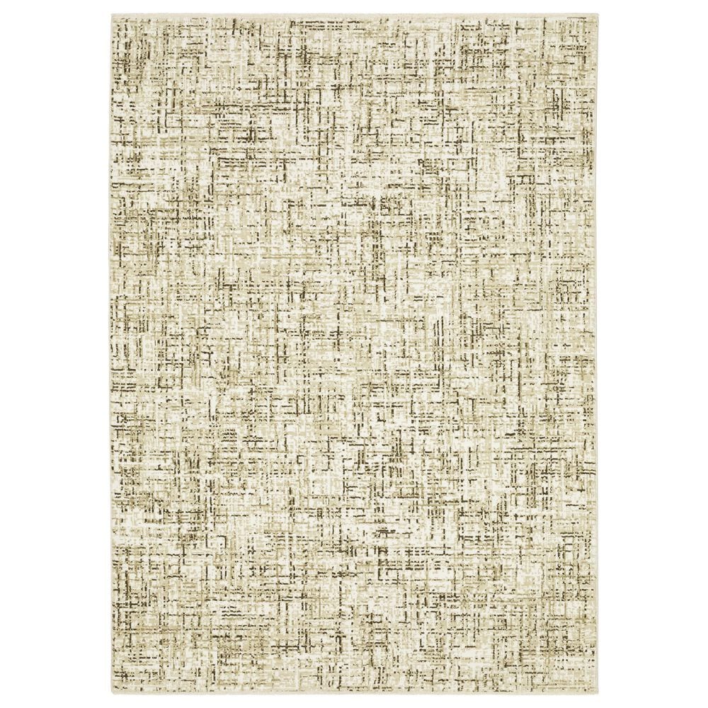 Oriental Weavers Reed 3"3" x 5" Ivory and Brown Area Rug, , large
