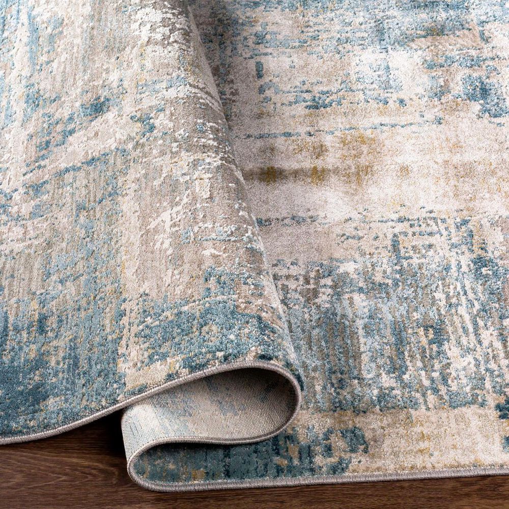 Surya Brunswick 2&#39; x 3&#39; Dusty Sage, Light Gray, Olive, Pale Blue, Taupe, Teal and Navy Area Rug, , large