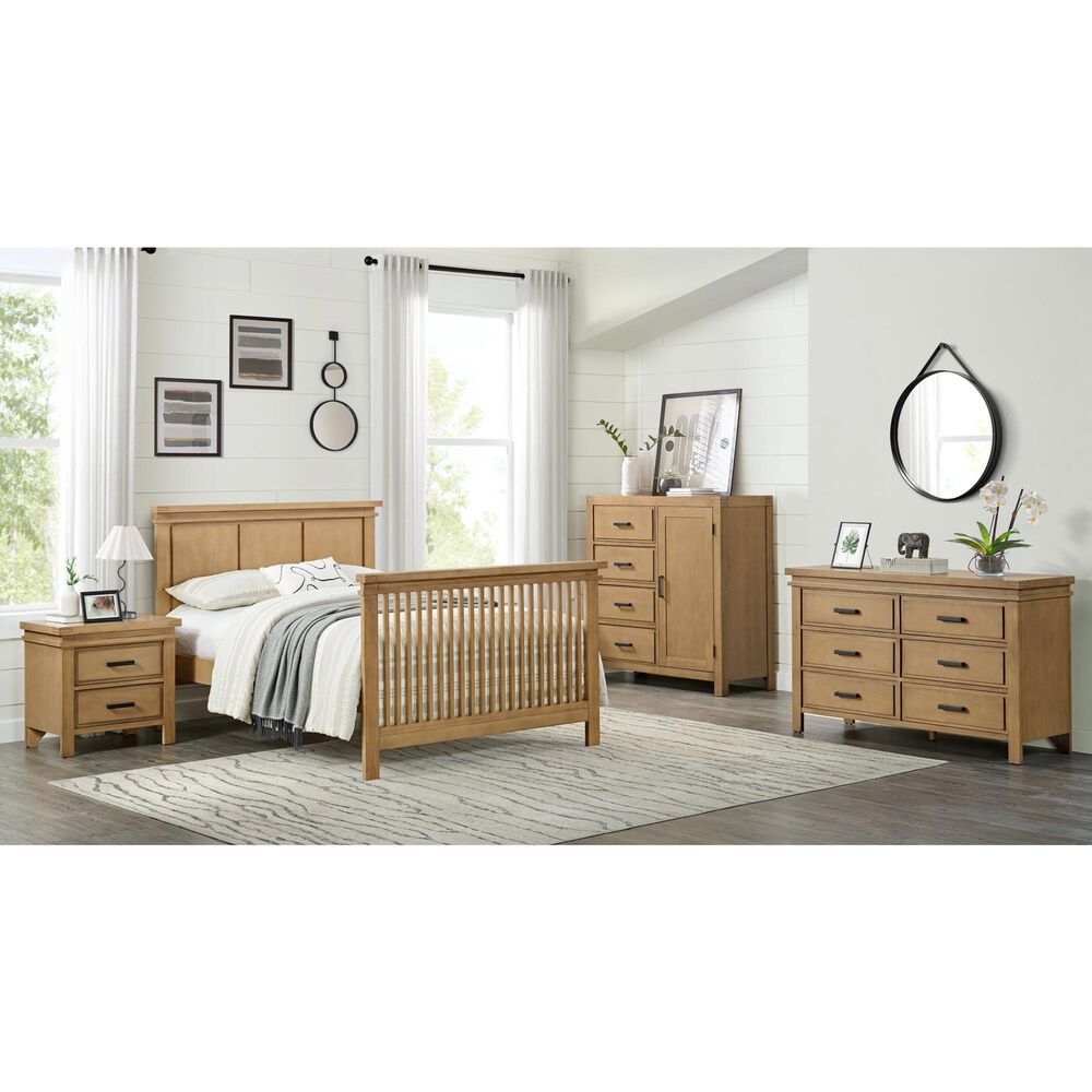 Oxford Baby Mystic 2-Drawer Nightstand in Honey, , large