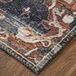 Feizy Melrose 39P2F 6"7" X 9"6" Gray and Rust Area Rug, , large