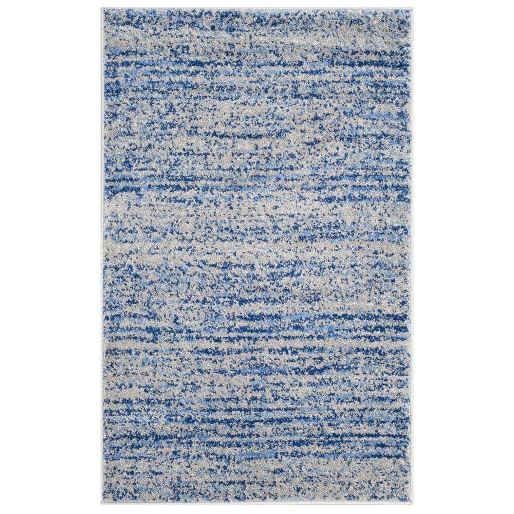 Safavieh Adirondack ADR117D-24 2"6" x 4" Blue/Silver Door Mat, , large