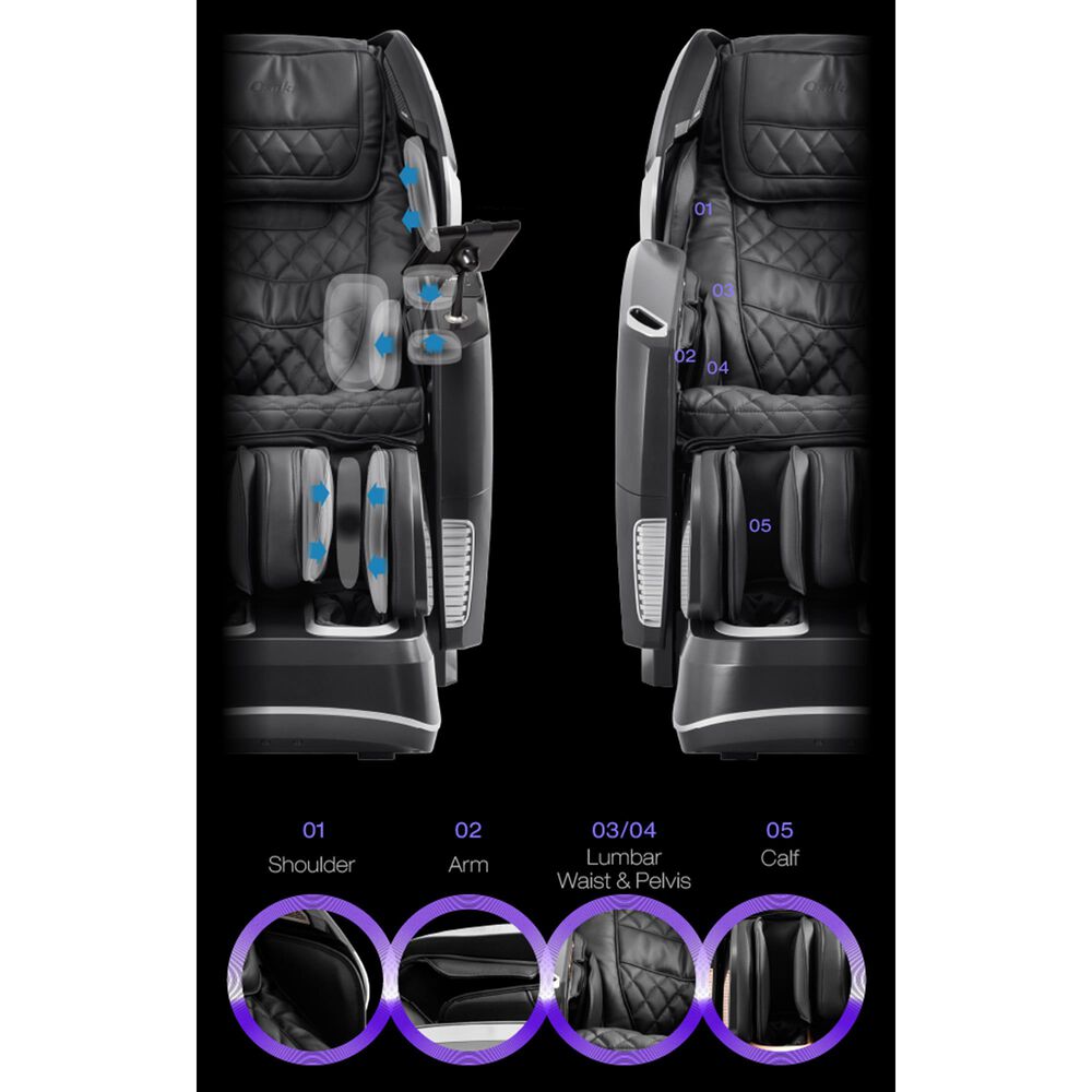 Osaki 4D Pro Maestro LE Deluxe Zero Gravity Massage Chair in Black, , large
