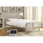 Pacific Landing Stoney Creek Twin Slat Frame Iron Bed in Silver, , large