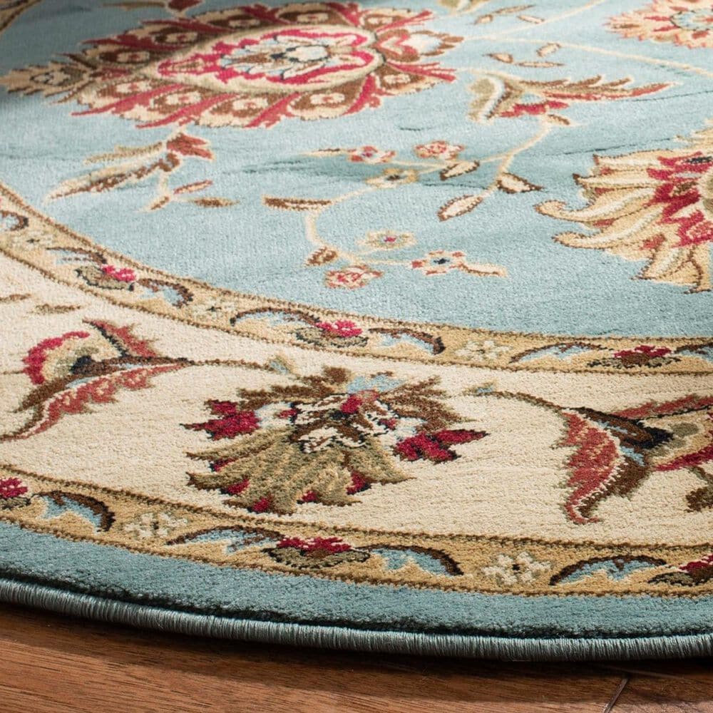 Safavieh Lyndhurst LNH555 5&#39;3&quot; Round Blue and Ivory Area Rug, , large