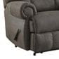 Ashley Camera Time Zero Manual Wall Recliner in Gunmetal, , large