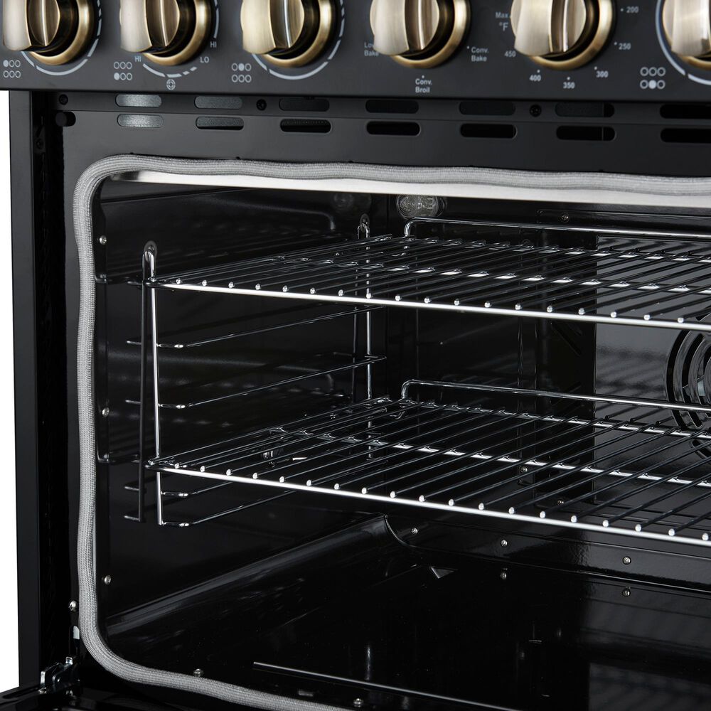 Forno Paolo 36" Freestanding Electric Range in Black, , large