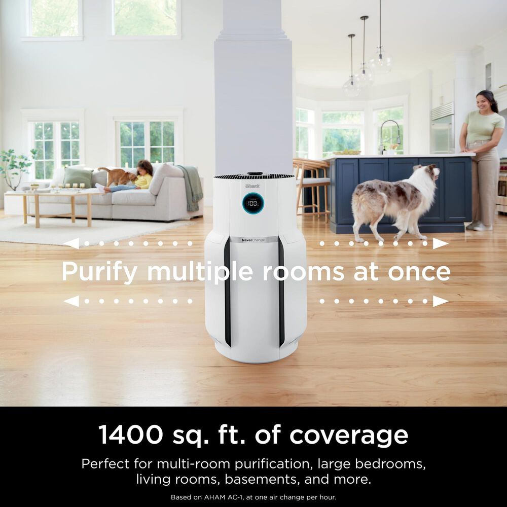 Shark NeverChange 1400 Sq. Ft. Extra Large Air Purifier MAX in White, , large