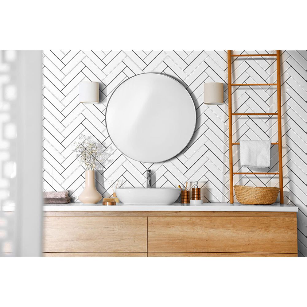 MS International Metro White 2&quot; x 8&quot; Ceramic Tile, , large