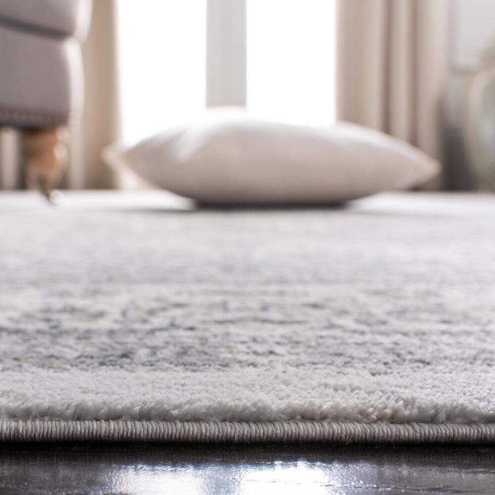 Safavieh Isabella 6&#39;7&quot; Square Dark Grey and Cream Area Rug, , large