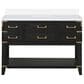 Lexora Home Norwalk 48" Single Bathroom Vanity in Black Oak with White Quartz Top and Rectangular Sink, , large