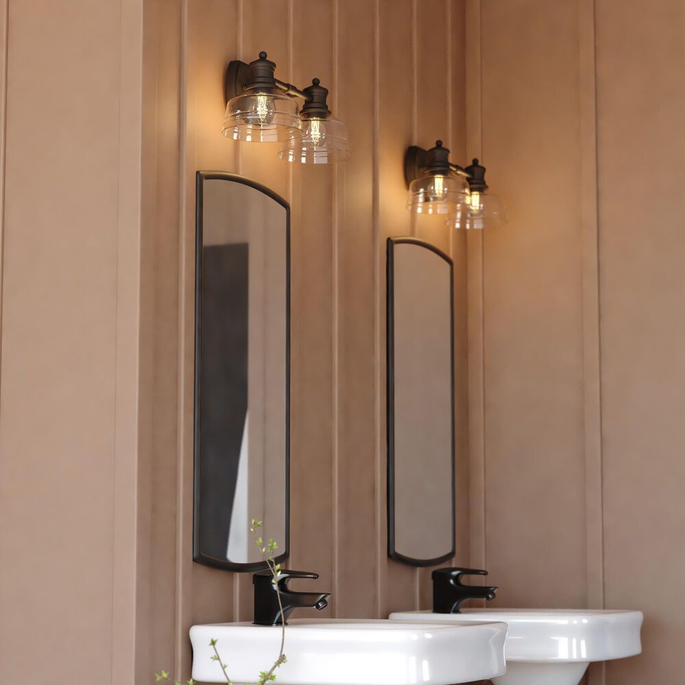 Vaxcel Beloit 2-Light Bathroom Vanity in Matte Black, , large