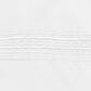 4-Piece King Solid Embroidered Sheet Set in White, , large